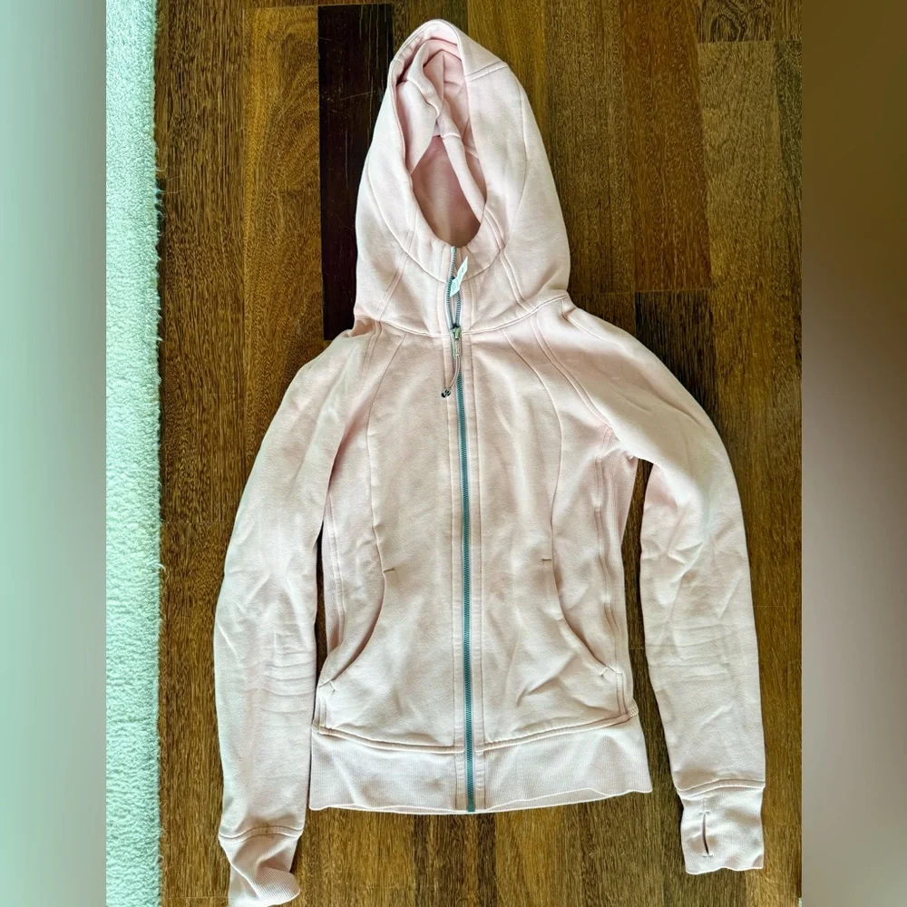 Lululemon Scuba Full Zip Hoodie peach size 2 - Picture 2 of 8